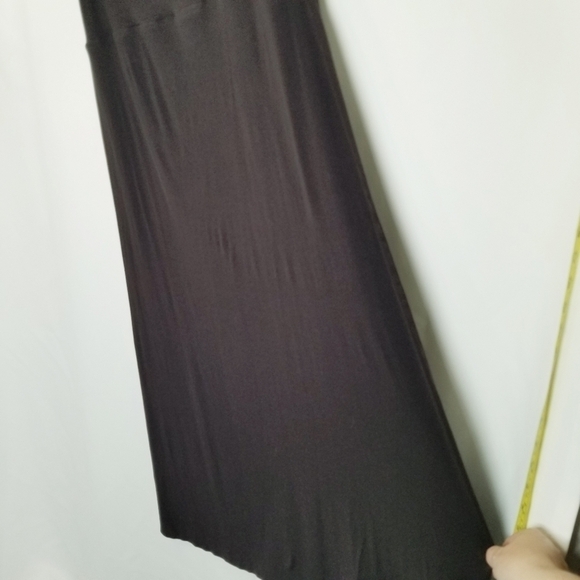 EILEEN FISHER Black Faux Wrap Tank Midi Dress Size Medium - Picture 4 of 13